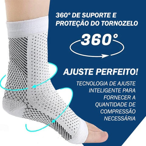 Meia de Compressão para Pés e Tornozelos