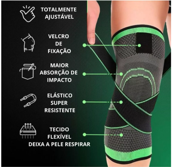 Joelheira de Compressão Articular com Ajuste